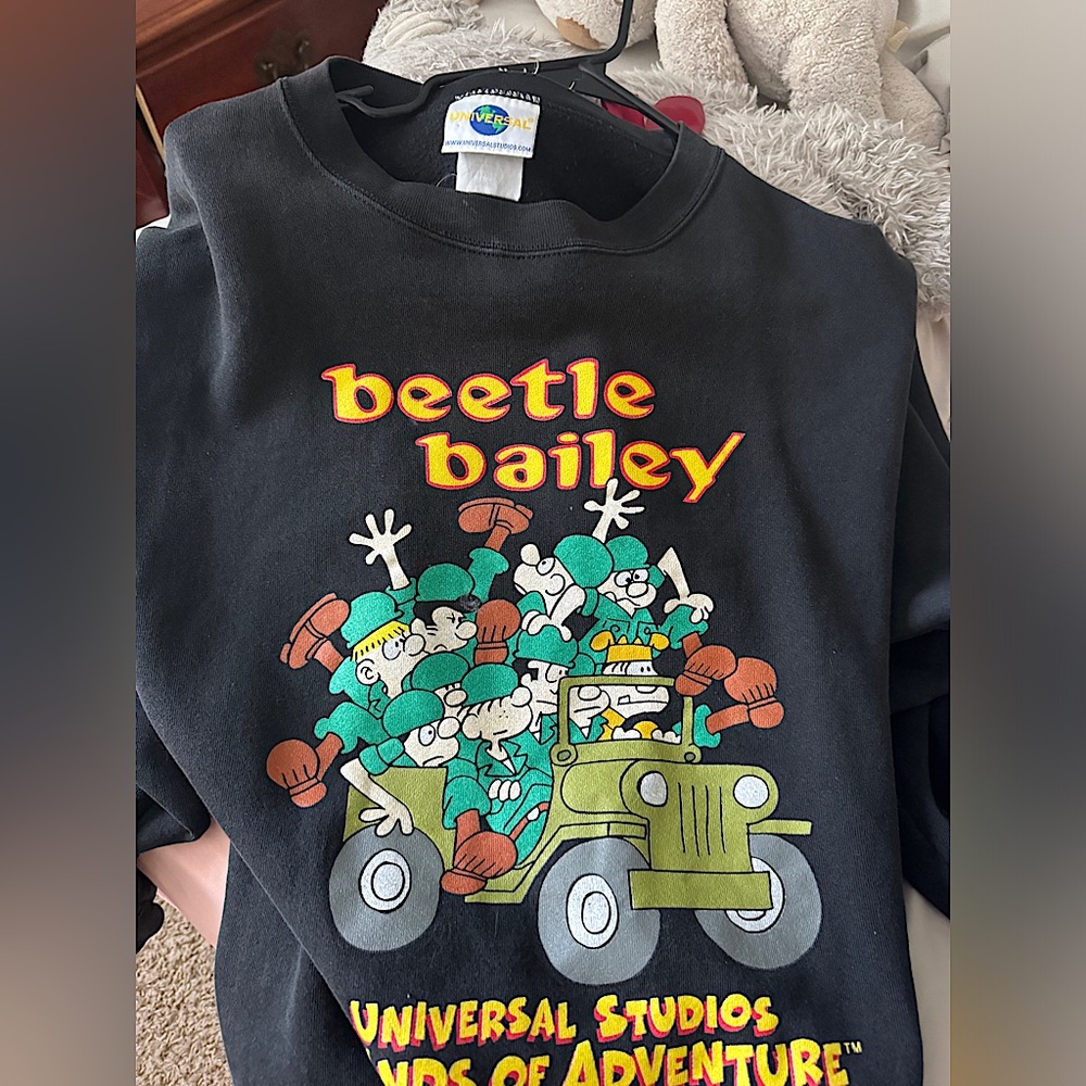 Vintage 1998 Beatle B. Crewneck Sudadera American Comic Strip Universal Studios